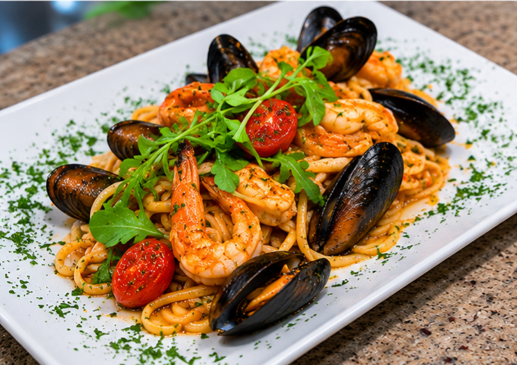 Linguine Marinara — handmade dish at PortoBello